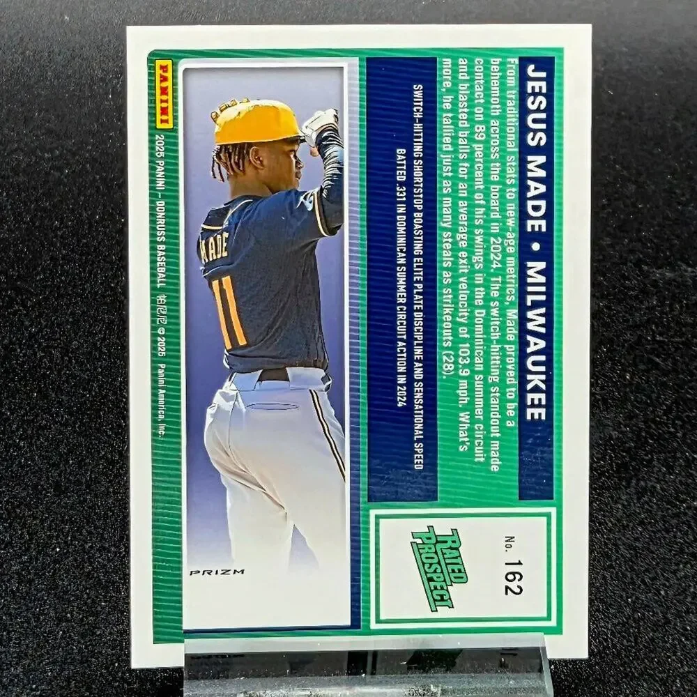2025 Jesus Made Velocity Prizm RC's Milwaukee Brewers Top Prospect - Picture 3 of 5